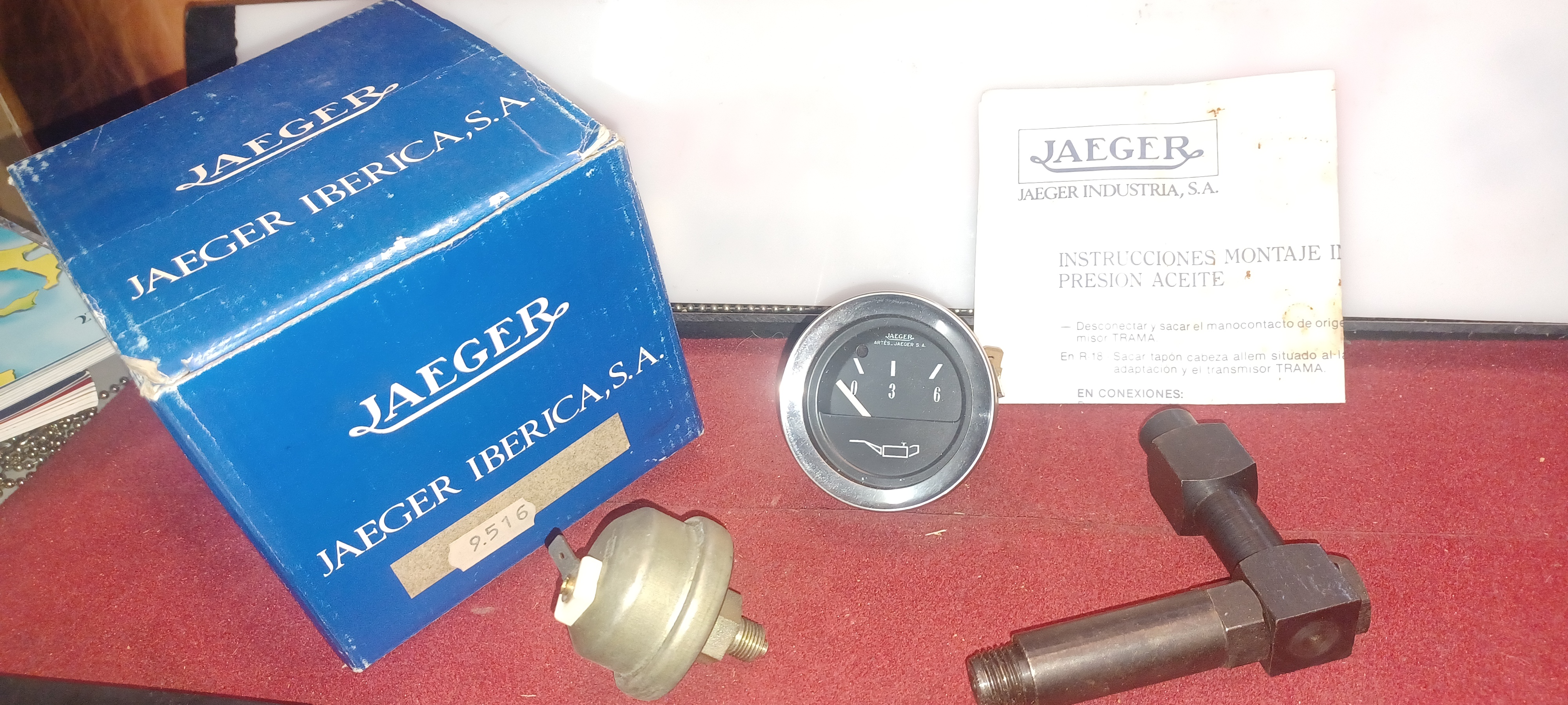 *CONJUNTO PRESION ACEITE 12V 52 MM RENAULT 9516 JAEGER