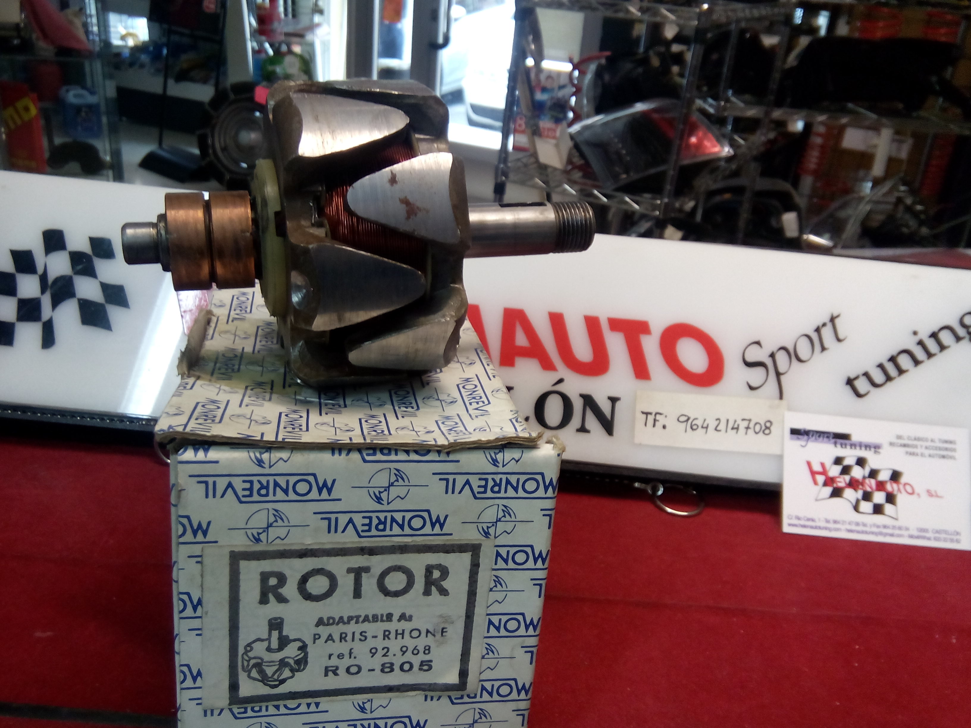 ROTOR ALTERNADOR PEUGEOT, RENAULT, TALBOT P.R. 94945 REF. RO-805