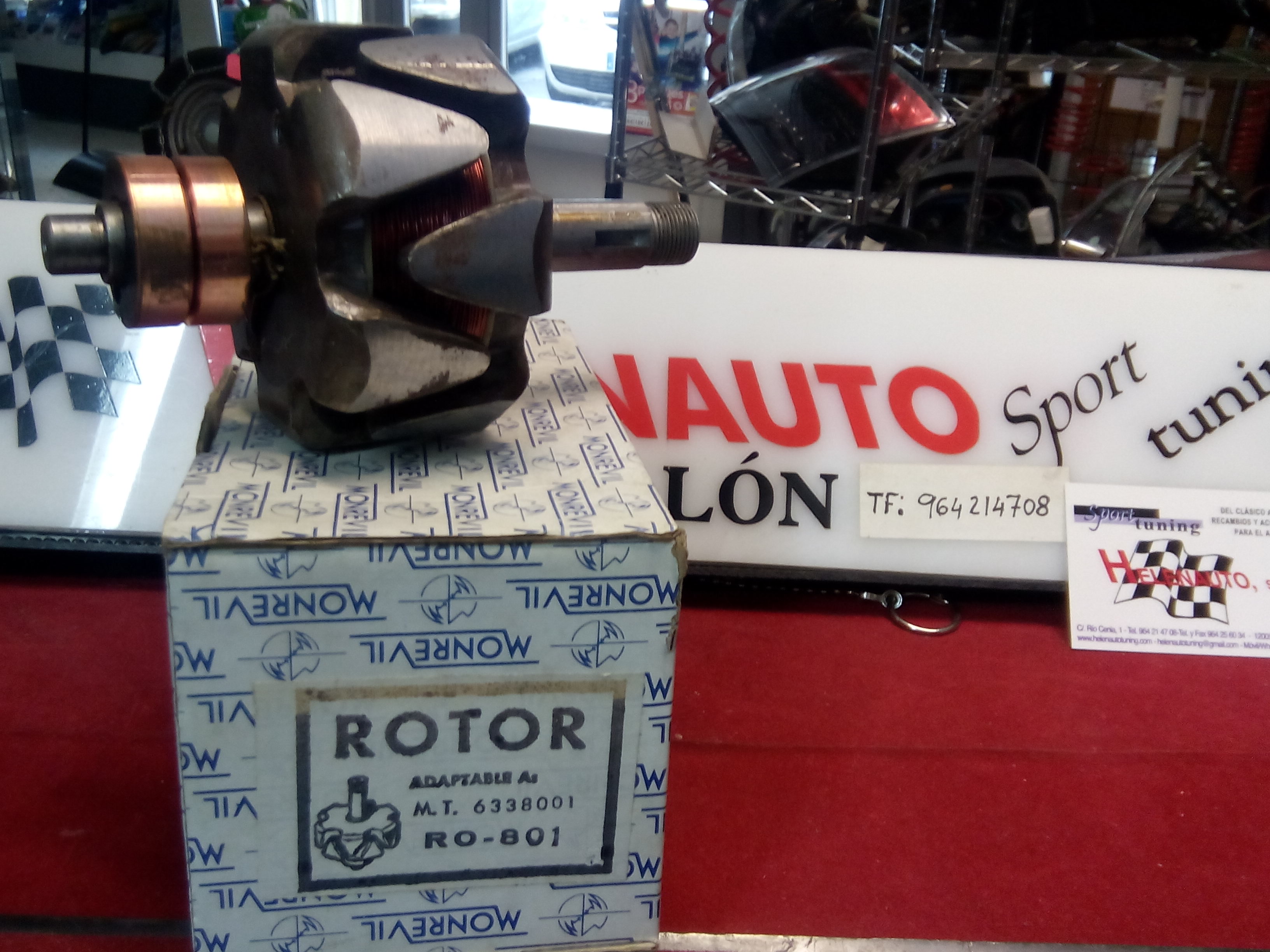 ROTOR ALTERNADOR EBRO MT 6338001 REF. RO-801 MONREVIL