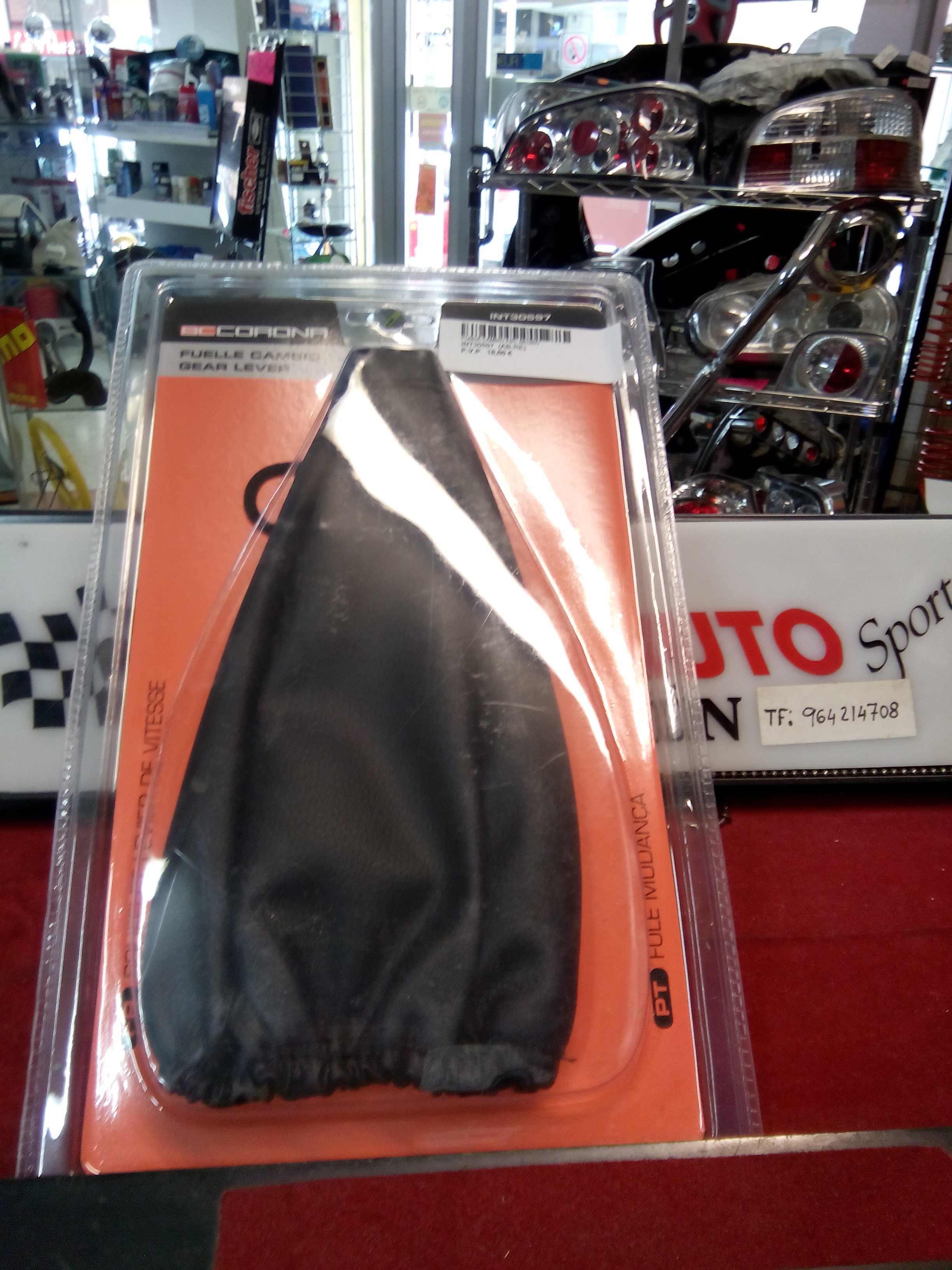 FUNDA FRENO DE MANO NEGRA SEMI PIEL REF. INT30701