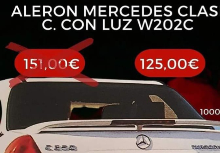 *ALERON MERCEDES 202 C CON LUZ REF. MT10006L ASD